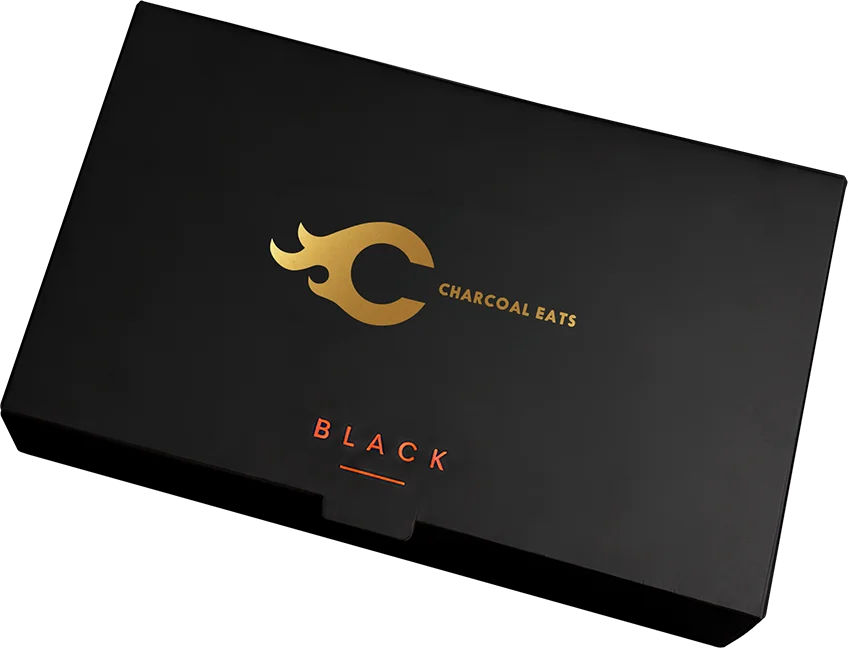 Charcoal Eats Black Packaging Box